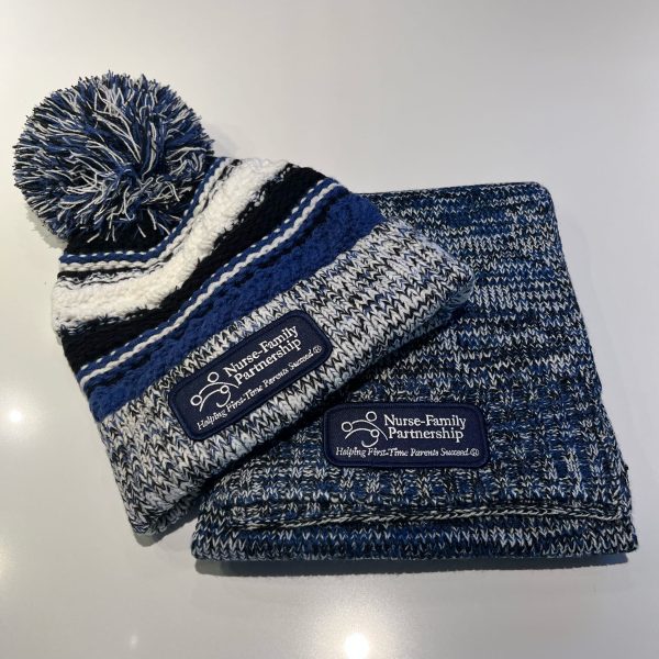 NFP : Marled Scarf & Pom Beanie Set