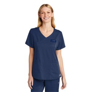 NFP : WonderWink® WorkFlex™ Mock Wrap Scrub Top, LADIES