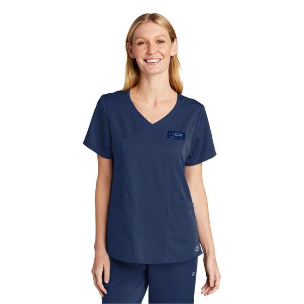 NFP : WonderWink® WorkFlex™ Mock Wrap Scrub Top, LADIES